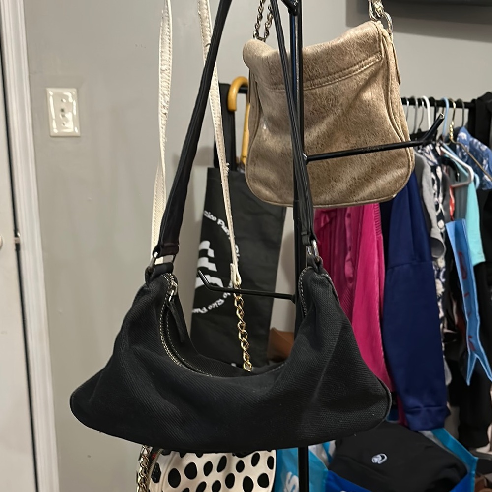 Banana Republic Black Shoulder Bag with Structured Design - Picture 2 of 5